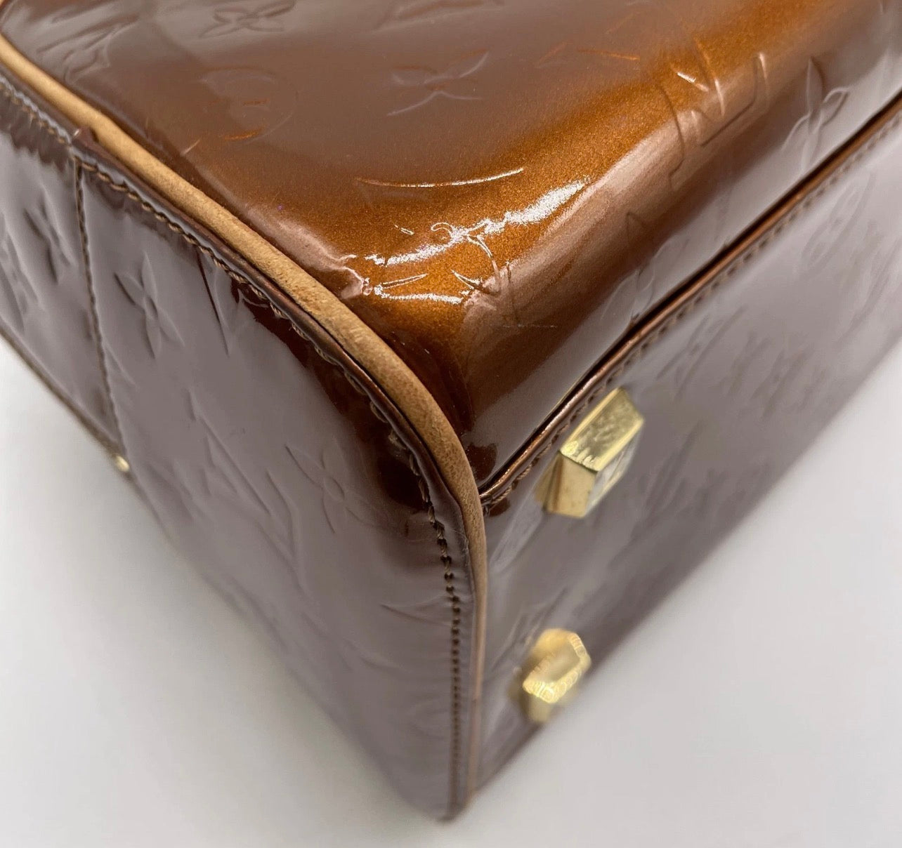 Vintage Louis Vuitton Monogram Vernis Leather Tompkins Square-Bronze
