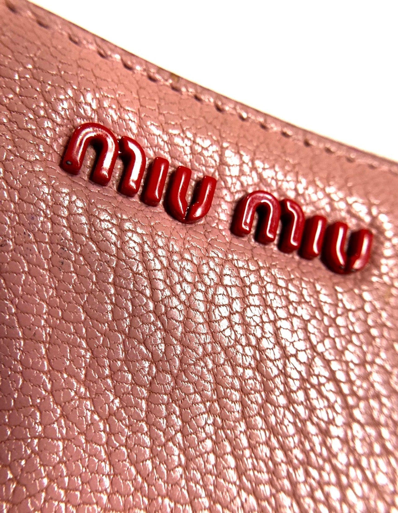 Vintage Pink MIU MIU LONG WALLET