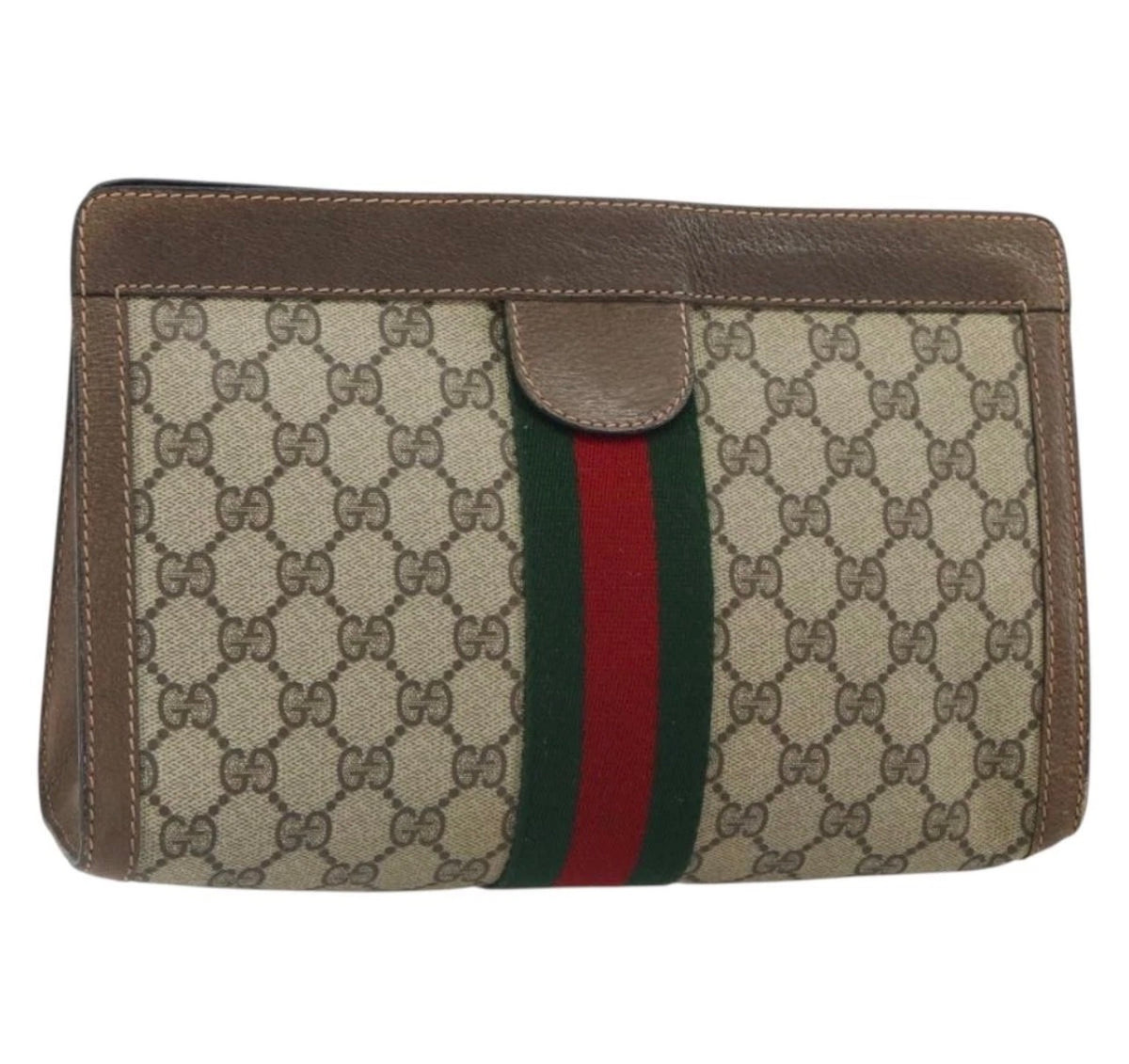 Vintage GUCCI GG Supreme Clutch