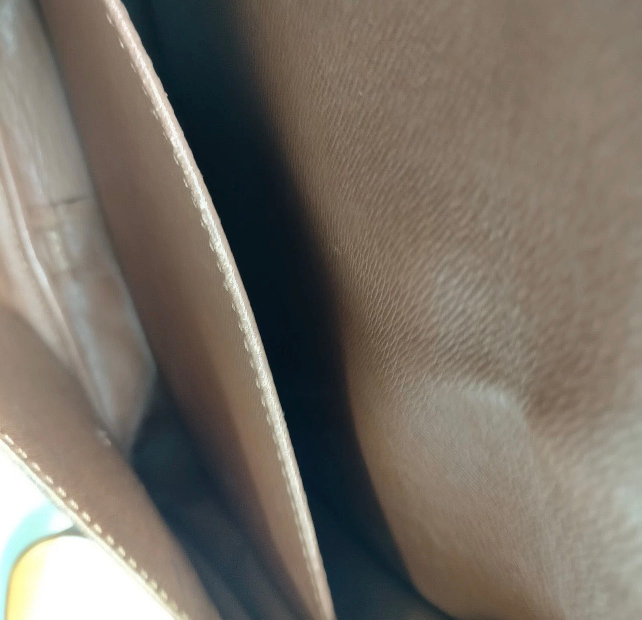 Vintage (1990) Louis Vuitton Cartouchiere MM Brown Monogram