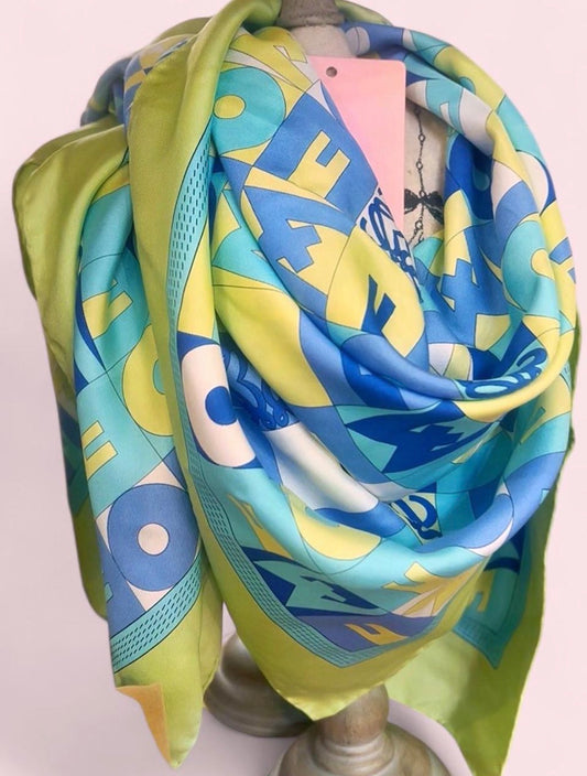 Loewe 100% silk scarf