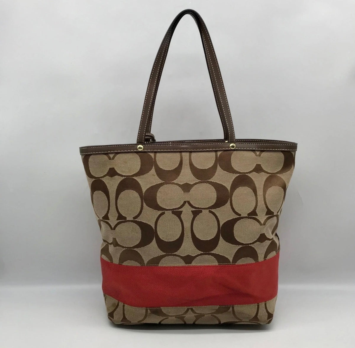 Auth. Vintage Coach Canvas Tote