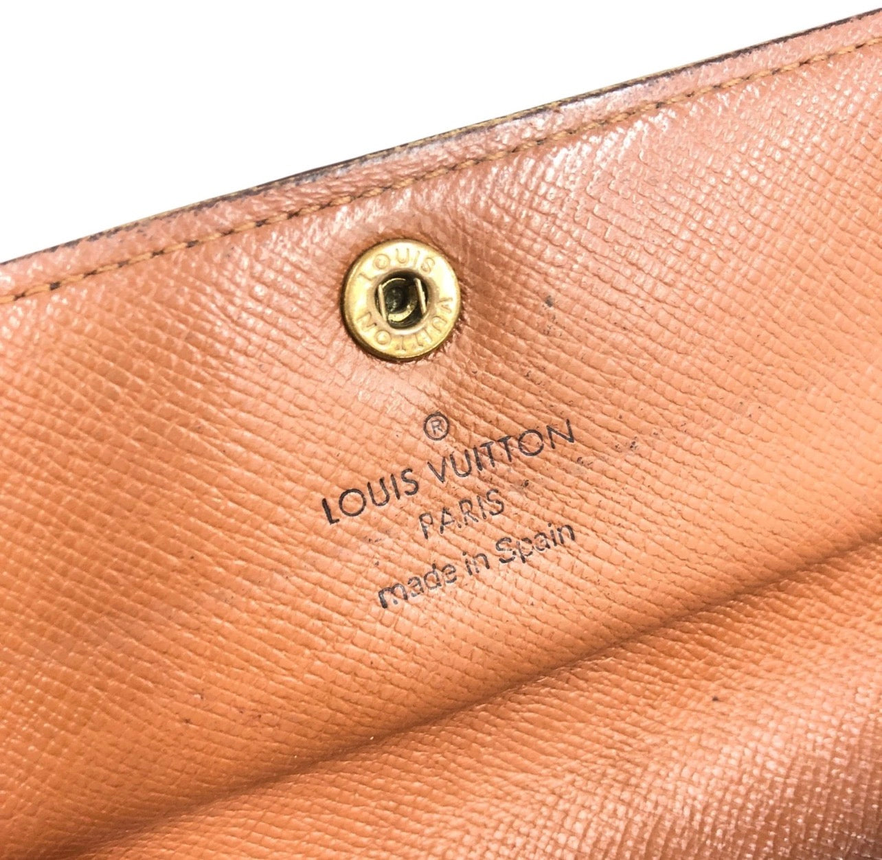 Authentic Louis Vuitton Pochette Porte Monnaie Credit Long Wallet Monogram M61725