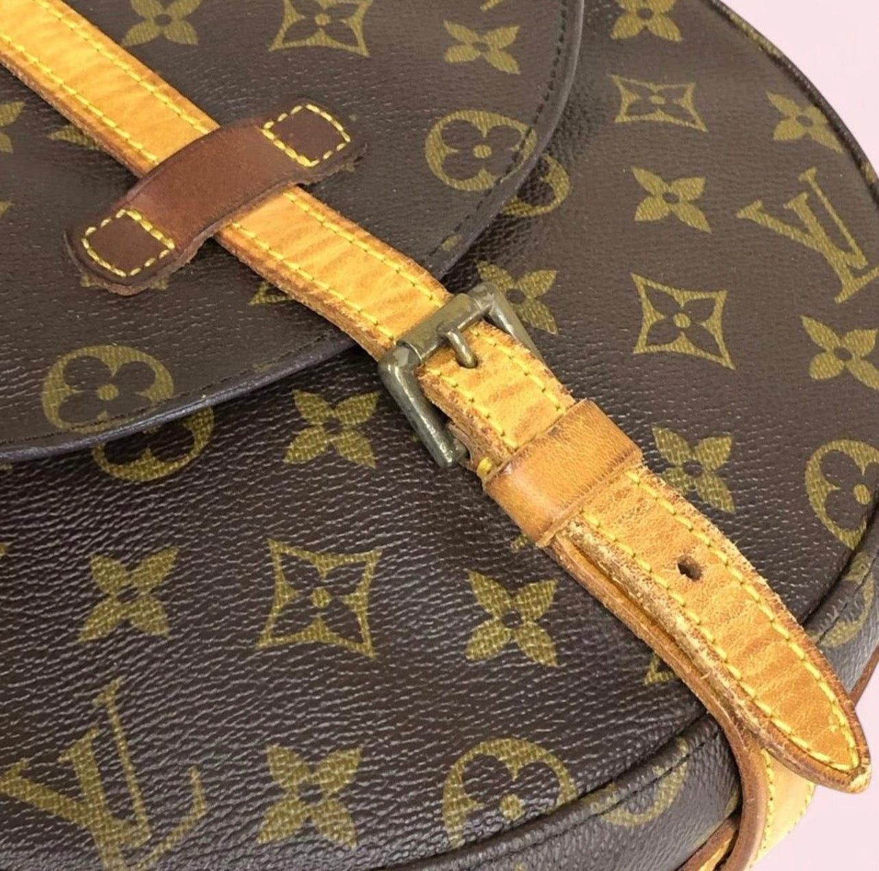 Authentic Louis Vuitton Chantilly MM Shoulder Bag Monogram Crossbody M51233 VI0940