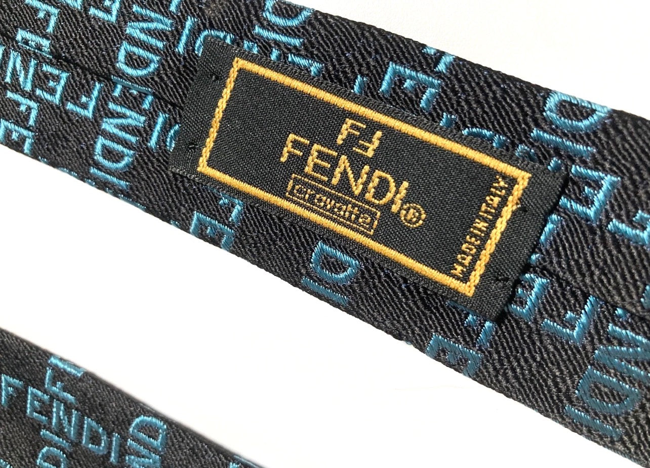 Men's VINTAGE FENDI 100% Silk TIE