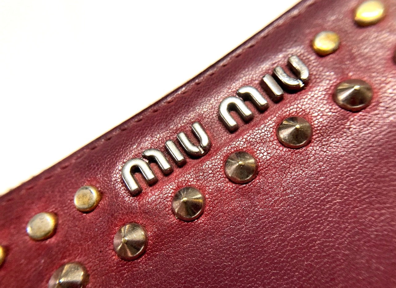 VINTAGE MIU MIU LEATHER LONG WALLET