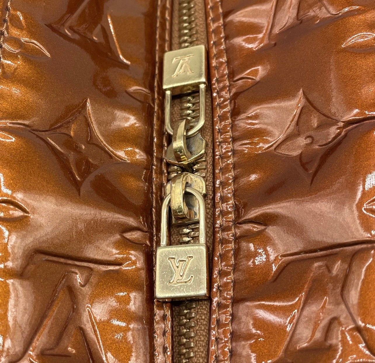 Vintage Louis Vuitton Monogram Vernis Leather Tompkins Square-Bronze