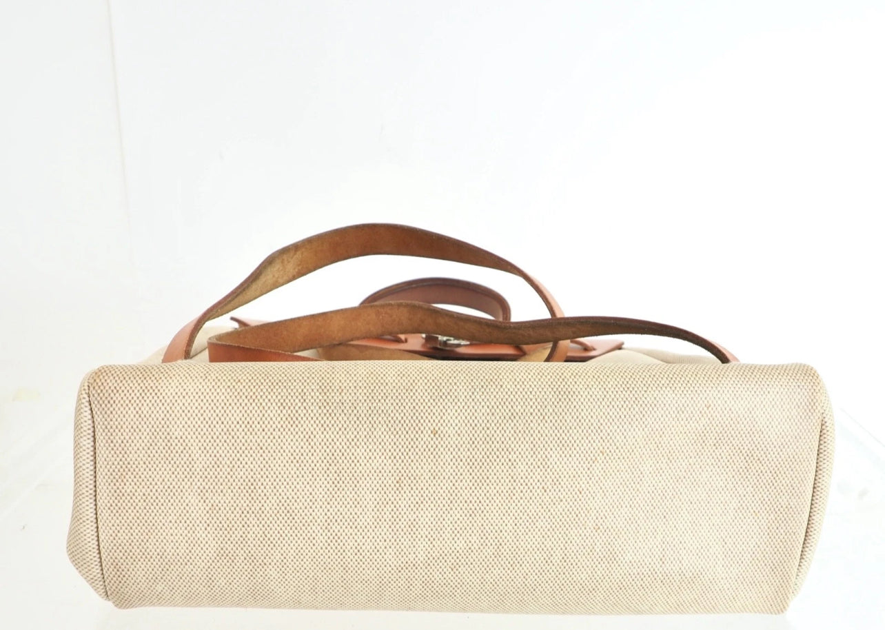 Authentic Vintage Hermès Her Bag PM Backpack Rucksack Silver Hardware