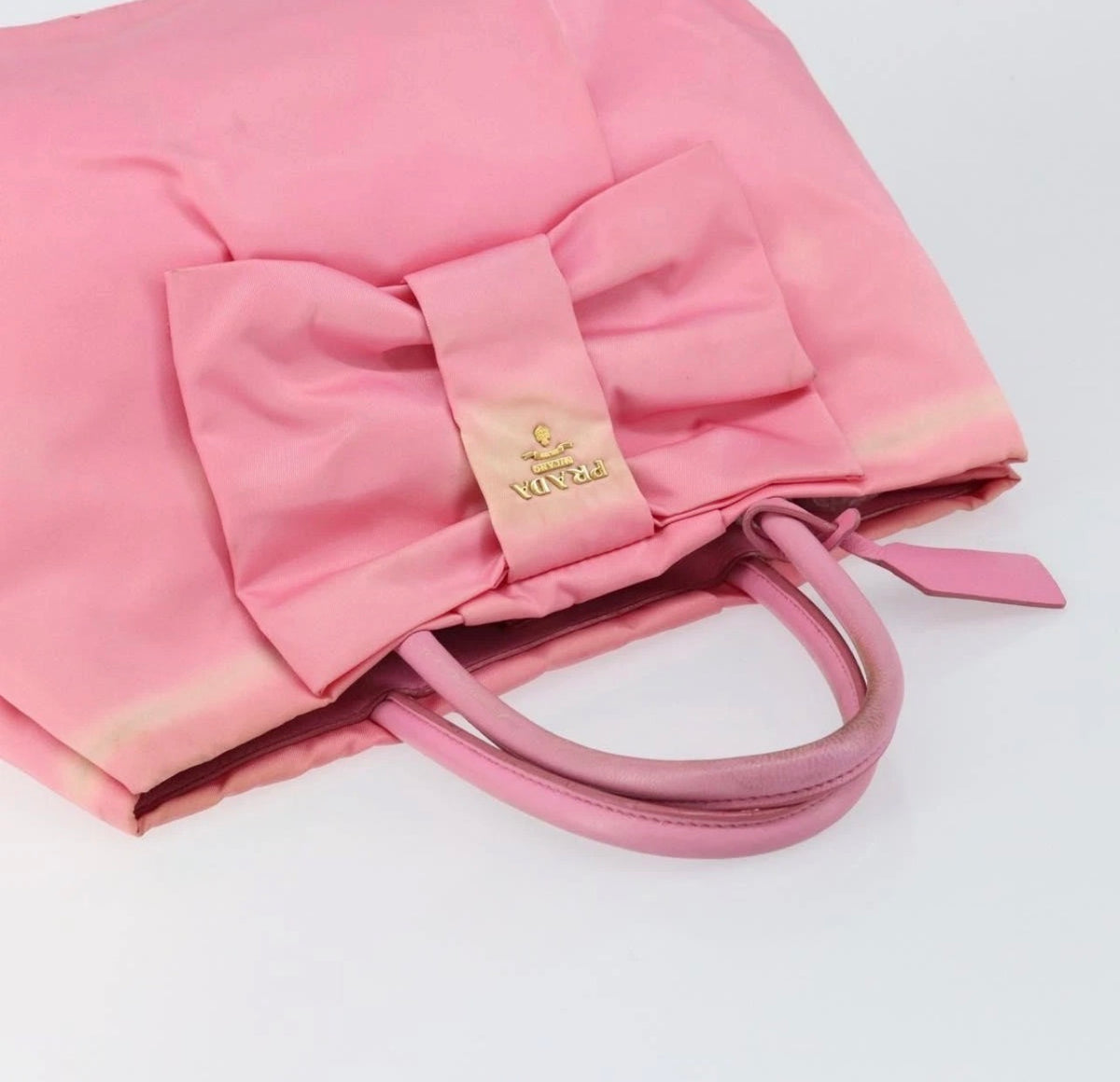 PRADA Nylon Pink Handbag