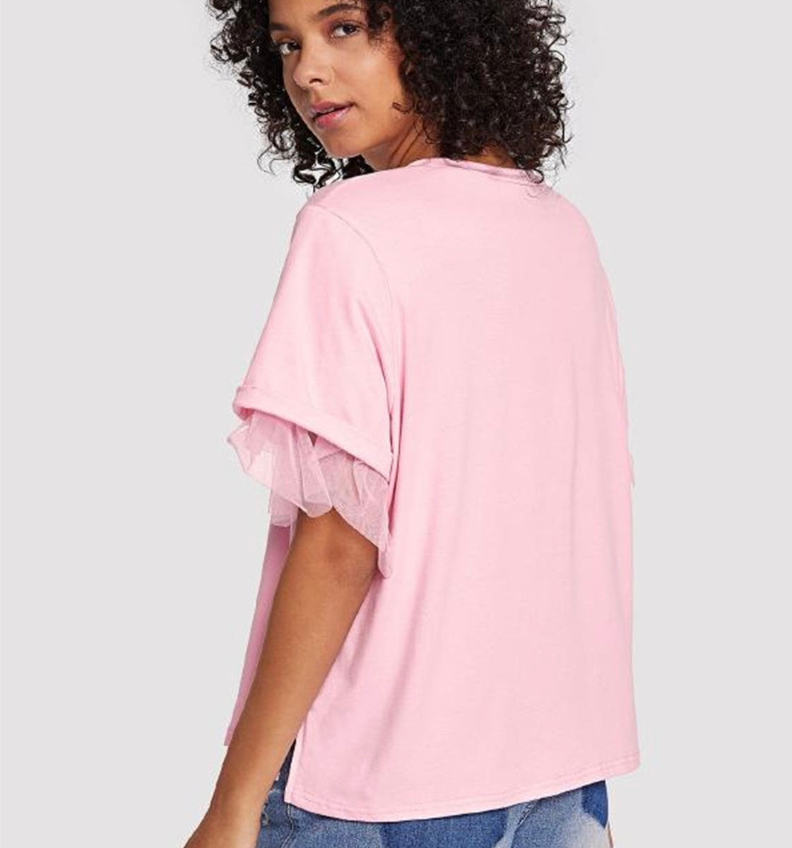 Round Neck Short Sleeve Top