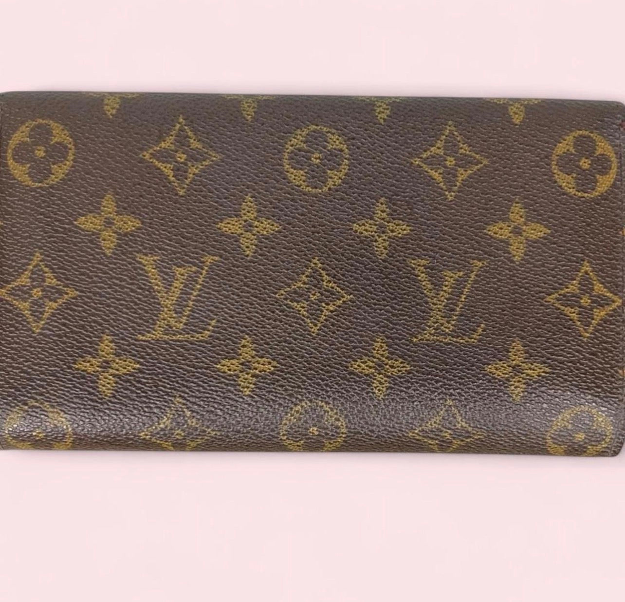 Authentic Louis Vuitton Pochette Porte Monnaie Credit Long Wallet Monogram M61725