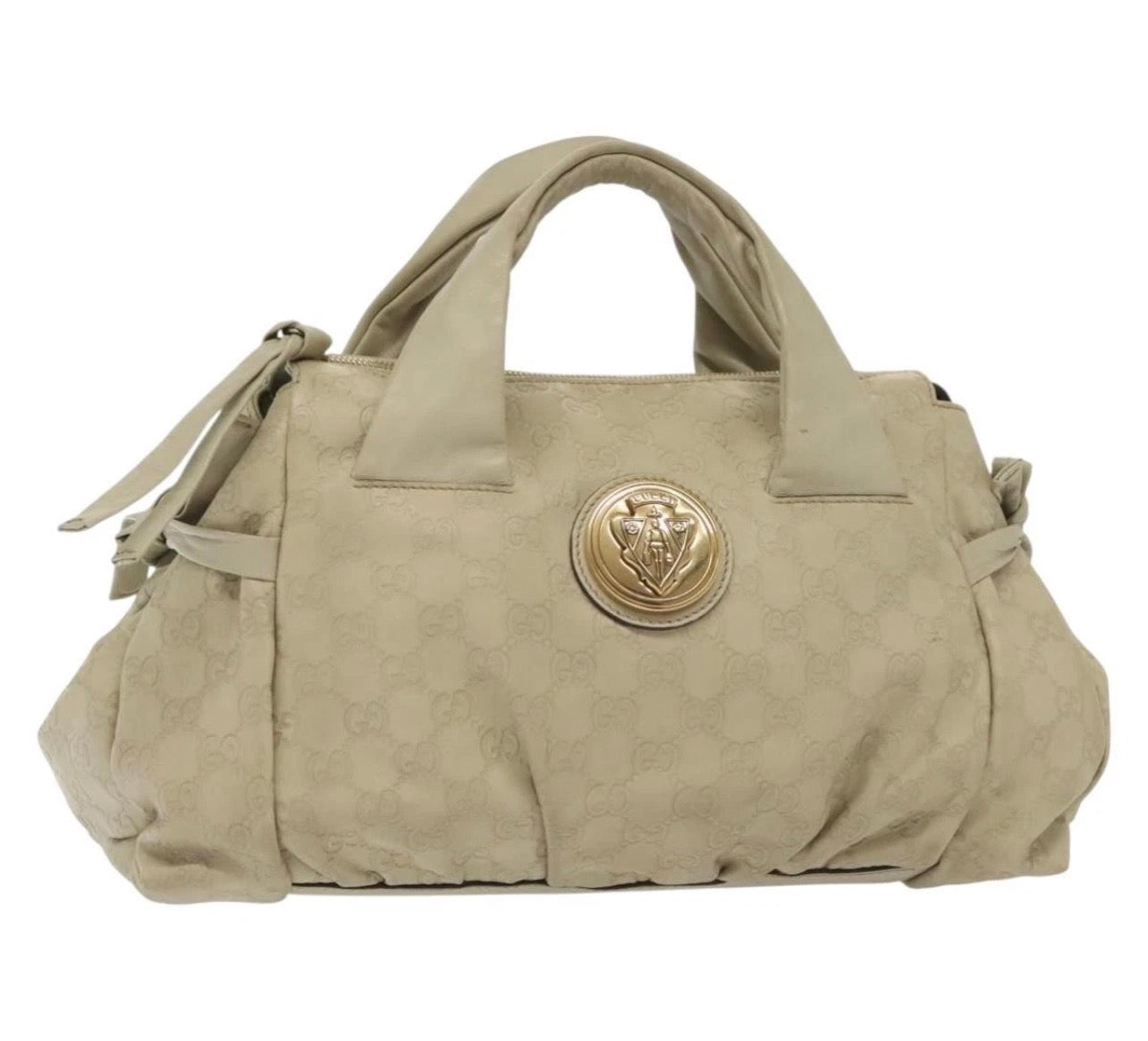 GUCCI GG Leather Guccissima Handbag