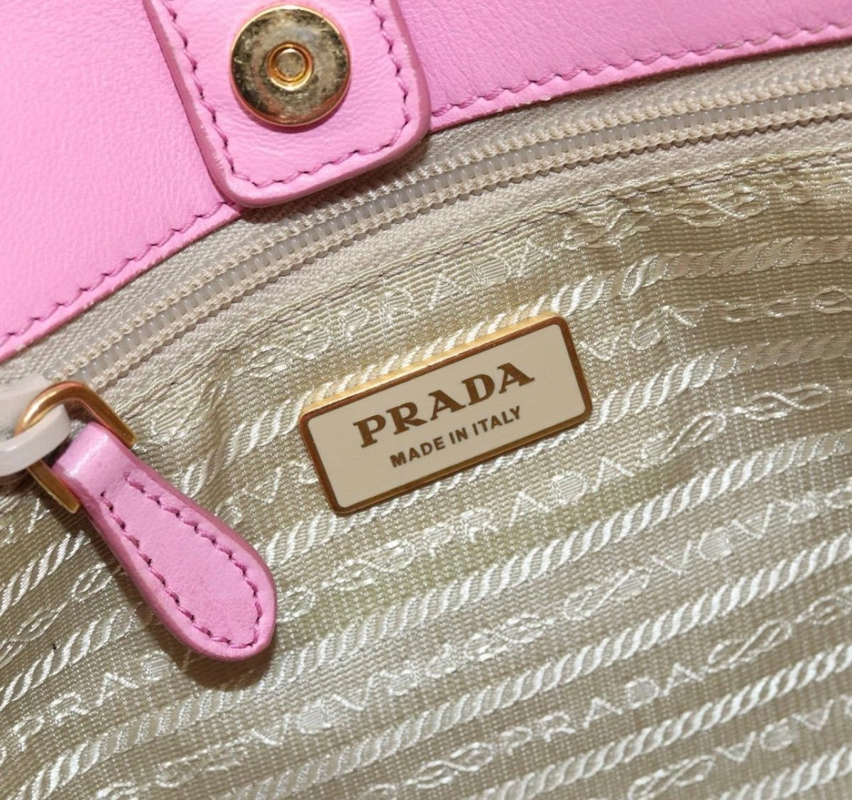 PRADA Nylon Pink Handbag