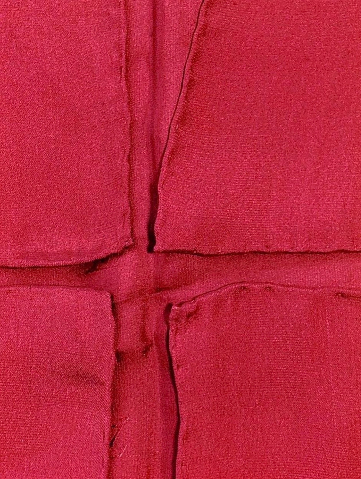 Vintage LOUIS VUITTON Red Silk Scarf