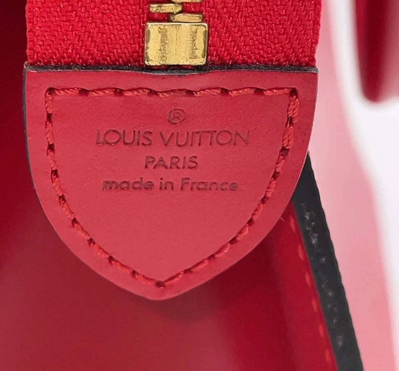 Authentic Vintage Louis Vuitton Epi Castilian Red Riviera Handbag with dust bag