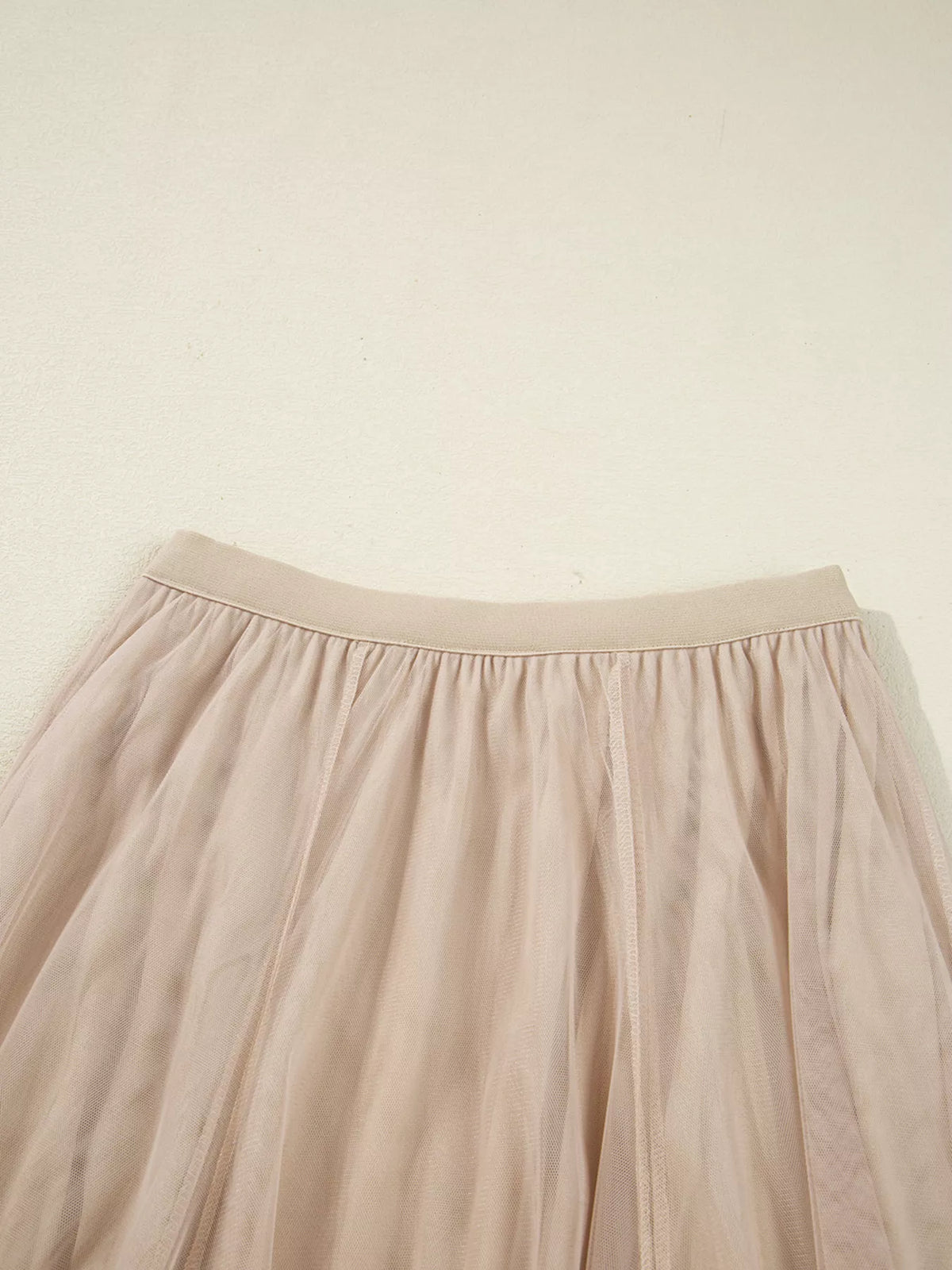 Dust Storm skirt waistband close-up with gathered tulle fabric