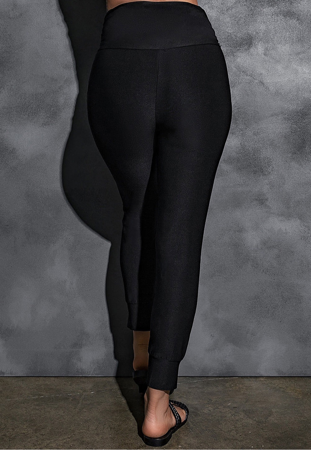 High-Rise Wide Waistband Leggings