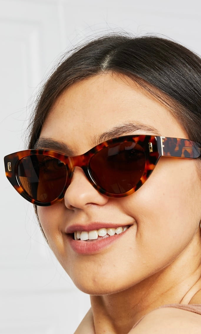 Tortoiseshell Acetate Frame Sunglasses